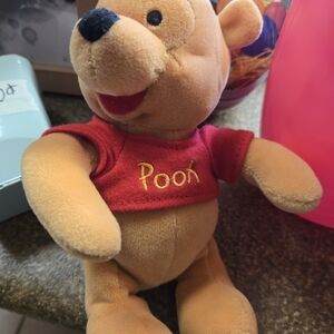 Disney Winnie the Pooh Plush - Red Shirt, Tan Body